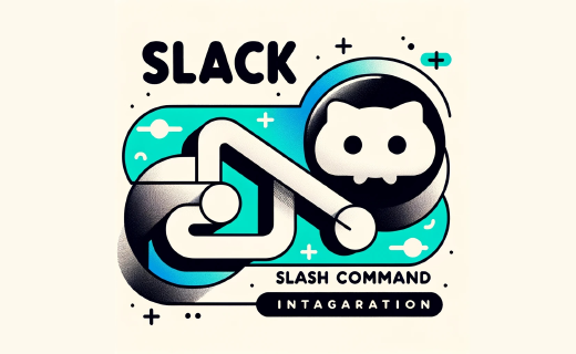 A post style illustration of a slack slash command that shows an Octocat