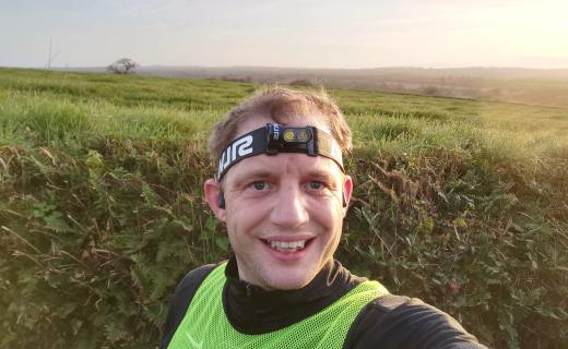 Geoffrey on a long run.